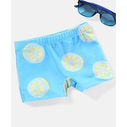 Babyhug Swimming Trunk Lemons Print - Blue