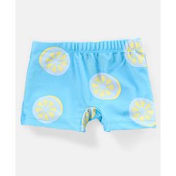 Babyhug Swimming Trunk Lemons Print - Blue