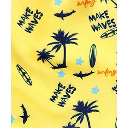 Babyhug Swimming Trunk Tropical Print - Yellow