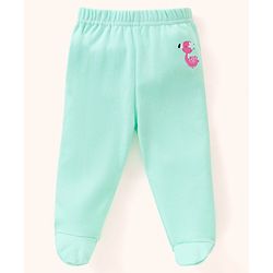 Babyhug Cotton Footed Bootie Leggings Floral Print Pack of 3 - Pink Yellow & Blue