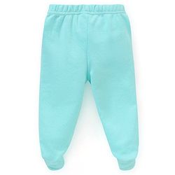 Babyhug Cotton Footed Bootie Leggings Striped & Stars Printed Pack of 3 - Orange & Blue