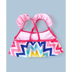 Babyhug Sleeveless 2 Piece Printed Swimsuit - Multicolor