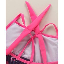 Babyhug Sleeveless 2 Piece Swimsuit Strawberry Print - Navy Blue