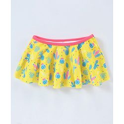 Babyhug Sleeveless 2 Piece Swimsuit Cactus Print - Yellow