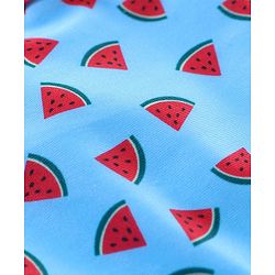 Babyhug Sleeveless 2 Piece Swimsuit Watermelon Print - Blue