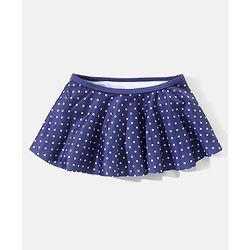 Babyhug Sleeveless 2 Piece Swimsuit Polka Dot Print - Navy Blue