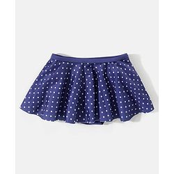 Babyhug Sleeveless 2 Piece Swimsuit Polka Dot Print - Navy Blue