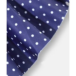 Babyhug Sleeveless 2 Piece Swimsuit Polka Dot Print - Navy Blue