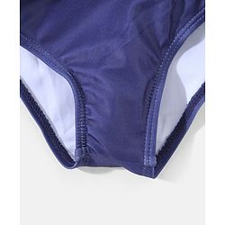 Babyhug Sleeveless 2 Piece Swimsuit Polka Dot Print - Navy Blue