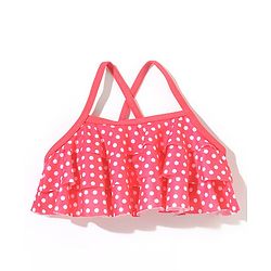 Babyhug Sleeveless Two Piece Swimsuit Polka Dot Print- Pink