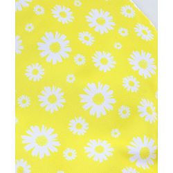 Babyhug Sleeveless V Cut Swimsuit Flower Print - Yellow