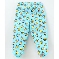 Babyhug Cotton Knit Footed Length Bootie Leggings Bees Print Pack of 3 - Multicolour