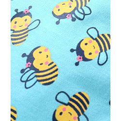 Babyhug Cotton Knit Footed Length Bootie Leggings Bees Print Pack of 3 - Multicolour