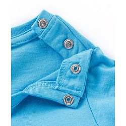 Babyhug Cotton Knit Half Sleeves T-Shirt Mickey Mouse Print- Blue