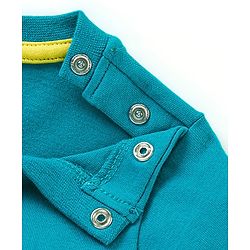 Babyhug Cotton Knit Half Sleeves T-Shirt Mickey Mouse and Friends Print- Blue