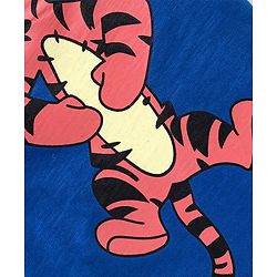 Babyhug Cotton Jersey Half Sleeves T-Shirt Tiger Print - Blue
