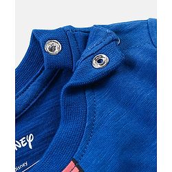 Babyhug Cotton Jersey Half Sleeves T-Shirt Tiger Print - Blue