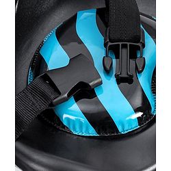 Babyhug Plug & Play Black Hawk Tricycle With Parental Push Handle & Storage Basket - Ice Blue
