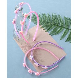 Babyhug Hair Bands Free Size Pack of 4 - Multicolour