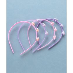 Babyhug Hair Bands Free Size Pack of 4 - Multicolour