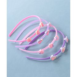 Babyhug Hair Bands Free Size Pack of 4 - Multicolour