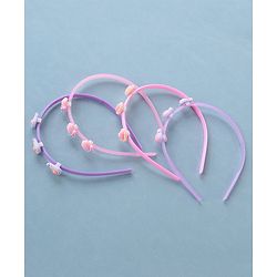 Babyhug Hair Bands Free Size Pack of 4 - Multicolour
