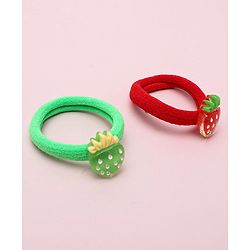 Babyhug Unicorn & Strawberry Rubber Bands Pack Of 12 - Multicolor