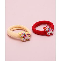 Babyhug Unicorn & Strawberry Rubber Bands Pack Of 12 - Multicolor