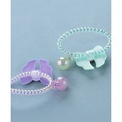 Babyhug Free Size Bow Applique Rubber Bands Set of 5 - Multicolor
