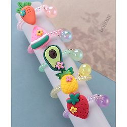 Babyhug  Free Size Fruits Rubber Bands Set of 5 -  Multicolor