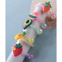 Babyhug  Free Size Fruits Rubber Bands Set of 5 -  Multicolor