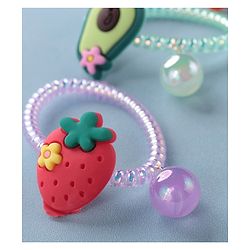Babyhug  Free Size Fruits Rubber Bands Set of 5 -  Multicolor