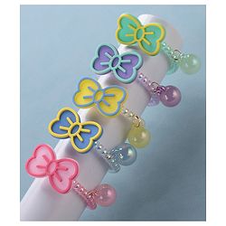 Babyhug   Free Size Bow  Rubber Bands  Set of 5 - Multicolor