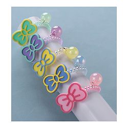 Babyhug   Free Size Bow  Rubber Bands  Set of 5 - Multicolor