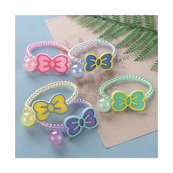Babyhug   Free Size Bow  Rubber Bands  Set of 5 - Multicolor