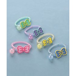 Babyhug   Free Size Bow  Rubber Bands  Set of 5 - Multicolor