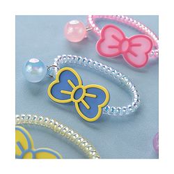 Babyhug   Free Size Bow  Rubber Bands  Set of 5 - Multicolor