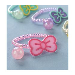 Babyhug   Free Size Bow  Rubber Bands  Set of 5 - Multicolor