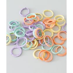 Babyhug Rubber Bands and Scrunchies Pack of 51 - Multicolour