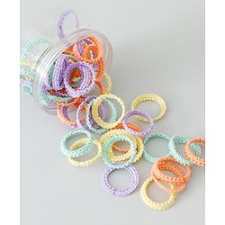 Babyhug Rubber Bands and Scrunchies Pack of 51 - Multicolour