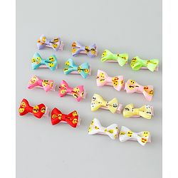 Babyhug Bow & Butterfly Clips Pack of 16 - Multicolor