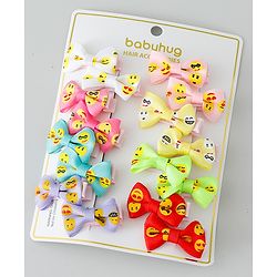 Babyhug Bow & Butterfly Clips Pack of 16 - Multicolor