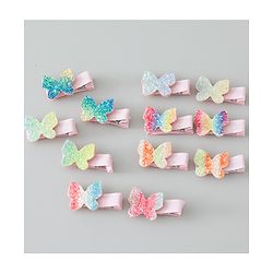 Babyhug Bow & Butterfly Clips Pack of 12 - Multicolor