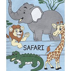 Babyhug Cotton Full Sleeves Animals Print T-Shirt - Blue