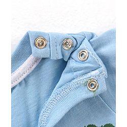 Babyhug Cotton Full Sleeves Animals Print T-Shirt - Blue