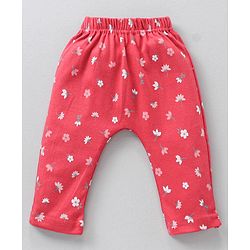 Babyhug Full Length Cotton Diaper Leggings Multi-Print Pack of 3 - Multicolour