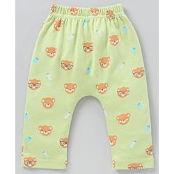 Babyhug Full Length Cotton Diaper Leggings Multi-Print Pack of 3 - Multicolour