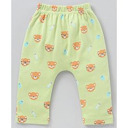 Babyhug Full Length Cotton Diaper Leggings Multi-Print Pack of 3 - Multicolour