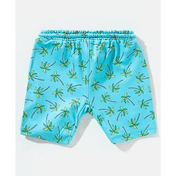 Babyhug Swimming Trunk Tropical Print - Blue