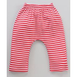 Babyhug Cotton Knit Full Length Striped Pack of 3 - Blue Red